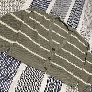 American Eagle Striped Cardigan